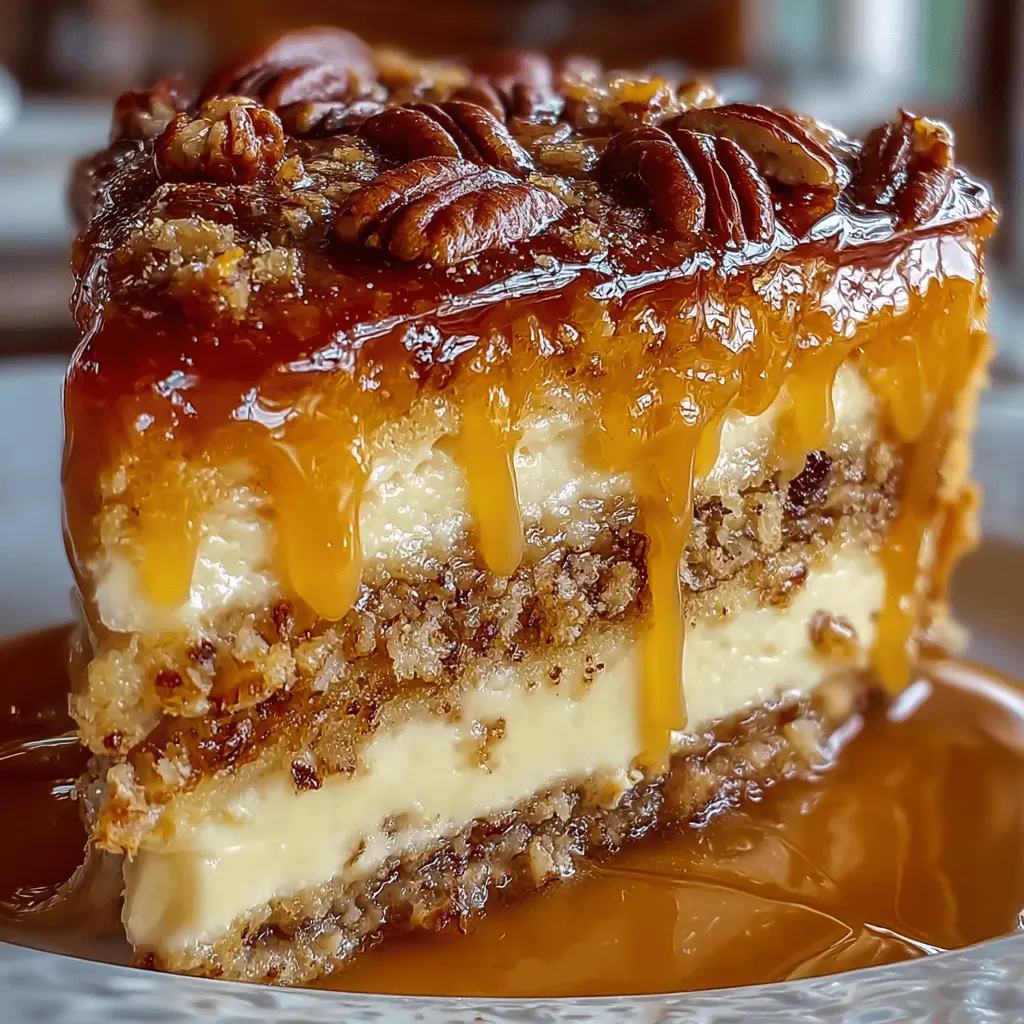 CRÈME BRÛLÉE CARAMEL PECAN CAKE